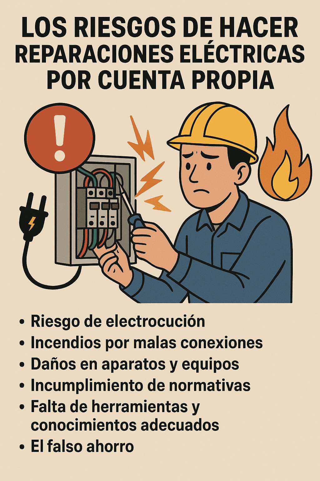 riesgos de hacer reparaciones por cuenta propia